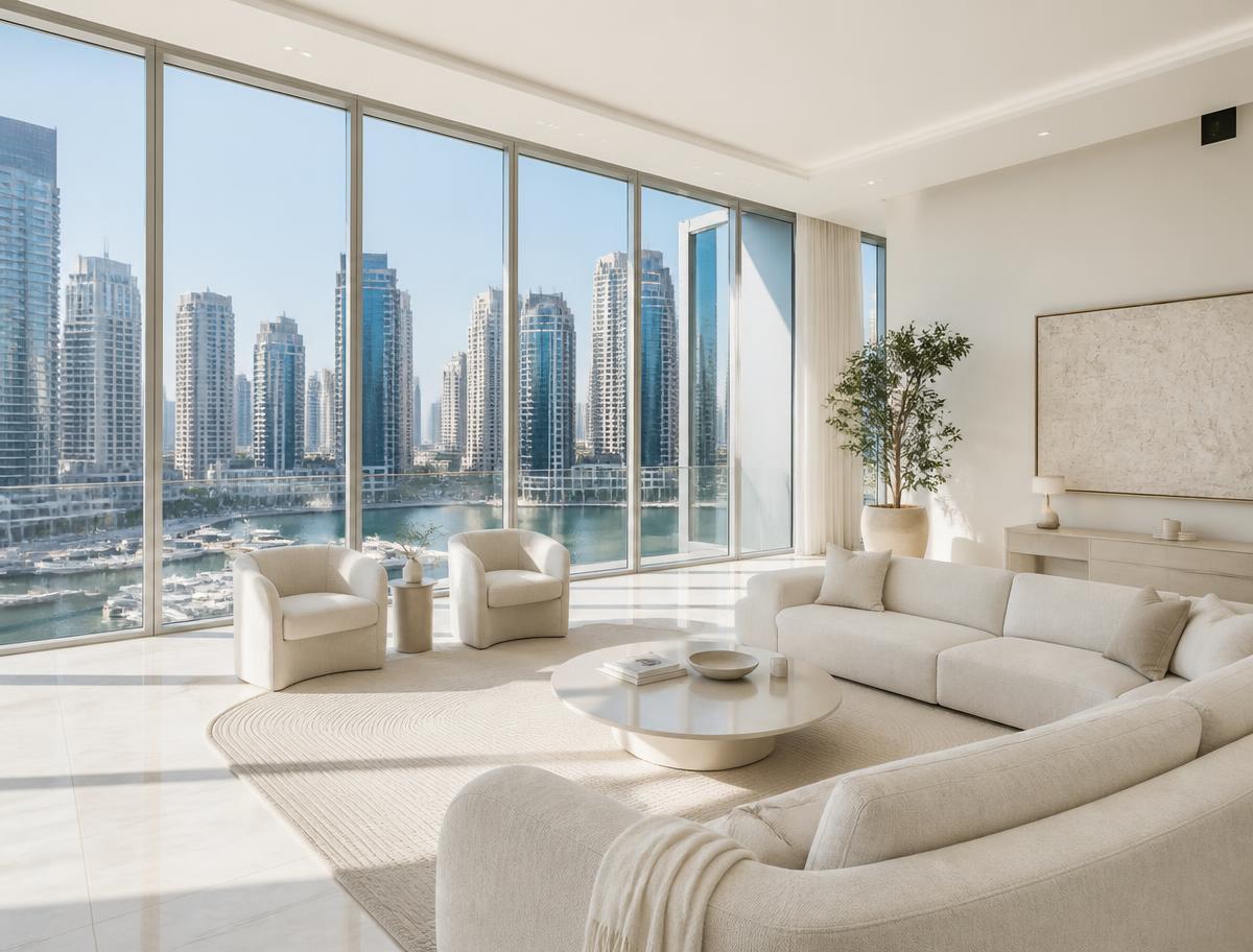 Light filled apartments with skyline views in Dubai Marina